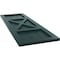 Ekena Millwork True Fit PVC Center X-Board Farmhouse Fixed Mount Shutters, Thermal Green , 12W x 44H, PR TFP107FH12X044FG - alternate 3
